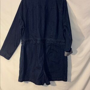 Eloquii Dark Denim Jumpsuit